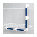 Barre hte res d32 coud&eacute;e 90&deg; bleu