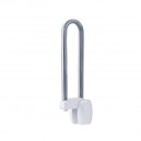 Pellet - Barre appui 770 mm inox bross&eacute;