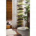 Galedo - Rideau douche peva motif gaia vert 180 x 200 cm