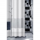 Galedo - Rideau douche peva motif class gris 180 x 180 cm